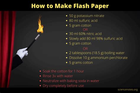 How to Make Flash Paper: A Journey Through Alchemy and Modern Science